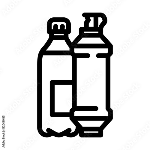 water filter ultralight trekking line icon vector illustration