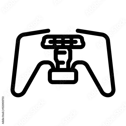 travel gas burner stove line icon vector illustration