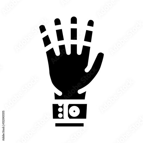 neoprene gloves water trip tourism glyph icon vector illustration