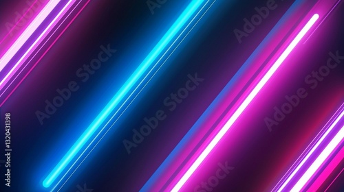 Neon Lines Abstract Background