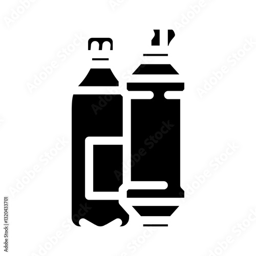 water filter ultralight trekking glyph icon vector illustration