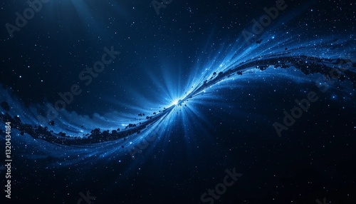 blue space background