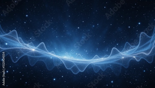 abstract blue background with stars