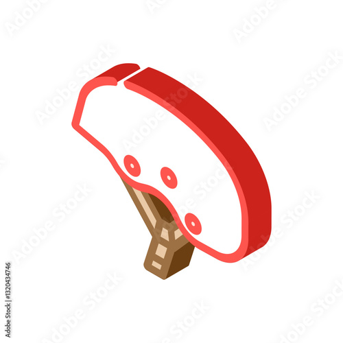 helmet for whitewater trips isometric icon vector illustration
