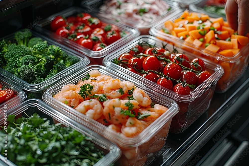 Fresh Ingredients In Plastic Containers