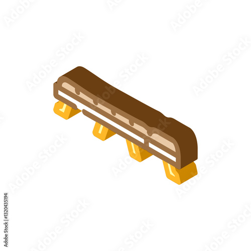 four season sleeping bag isometric icon vector illustration