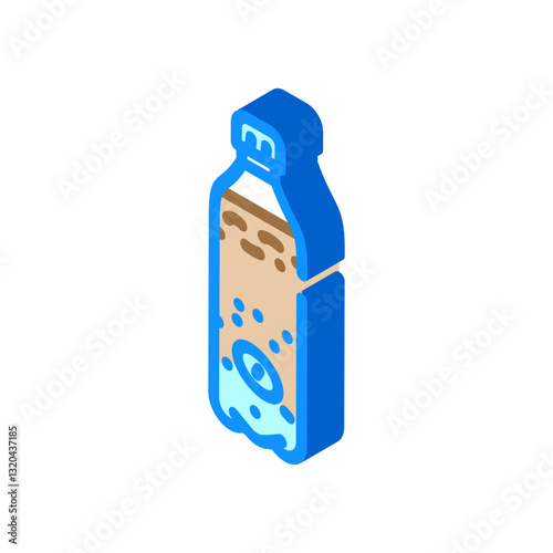 purification tablets water ultralight trekking isometric icon vector illustration