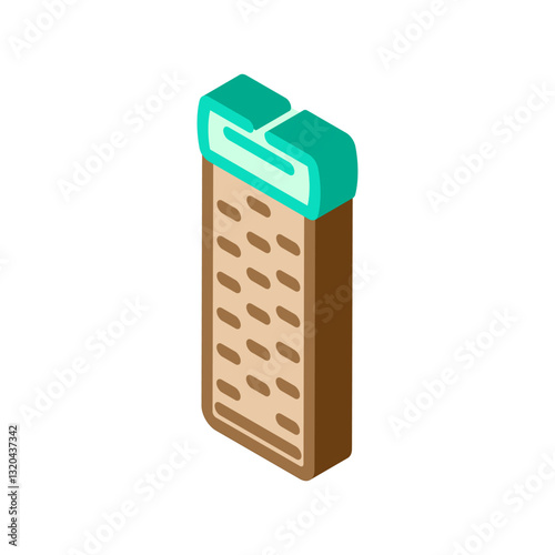 sleeping pad ultralight trekking isometric icon vector illustration