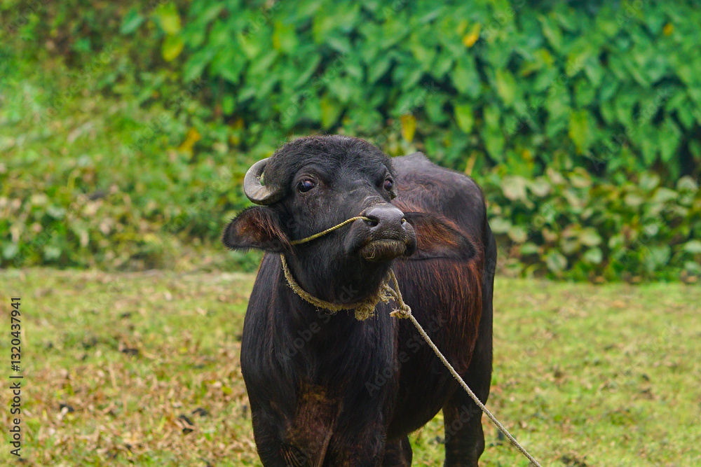 Buffalo looking at camera Buffalo looking at camera