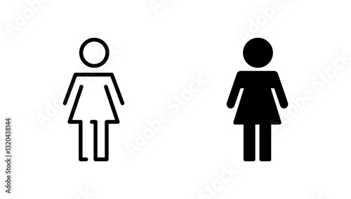 Female icon vector. woman sign and symbol