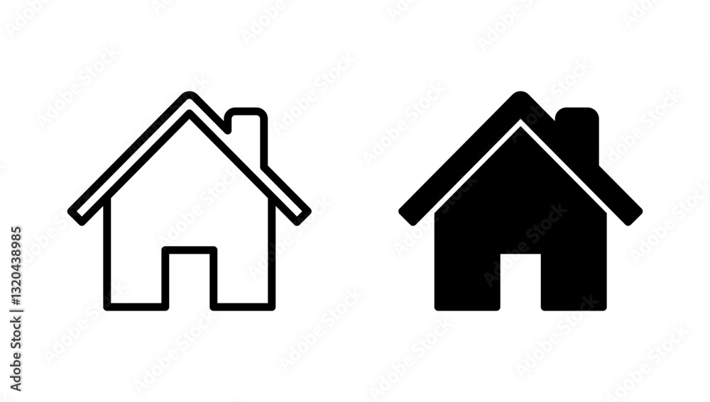 Fototapeta premium House icon vector. Home sign and symbol