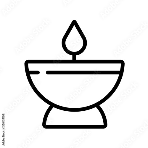 spa aromatherapy candle therapy vector icon