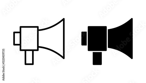 Megaphone icon vector. Loudspeaker sign and symbol