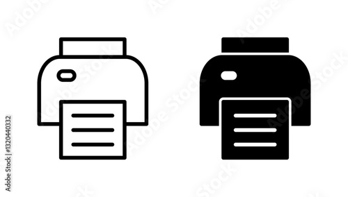 Print icon vector. printer sign and symbol