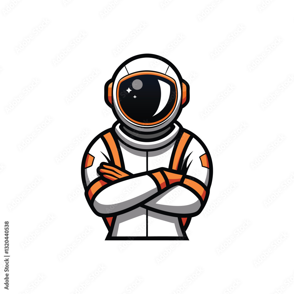 Obraz premium -a-futuristic-astronaut-in-a-detailed-space-suit-- (2).eps