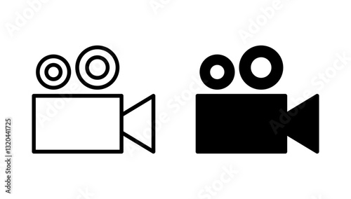 Video icon vector. video camera sign and symbol. movie sign. cinema