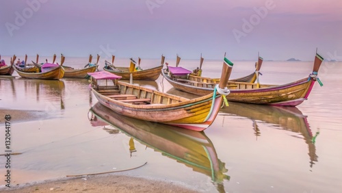 Thailand Longtail Boats: Authentic Images of Traditional Fishing Vessels photo