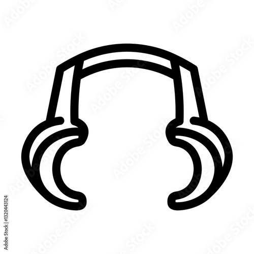 cheek retractor orthodontist line icon vector illustration