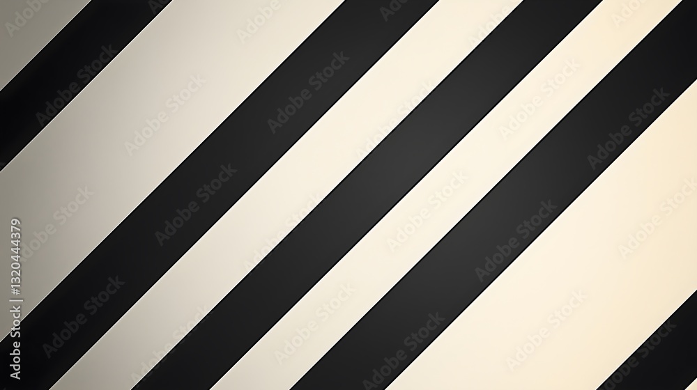 Obraz premium Elegant minimalist design featuring diagonal stripes in contrasting colors suitable for modern interiors, background, wall papers, screen saver.