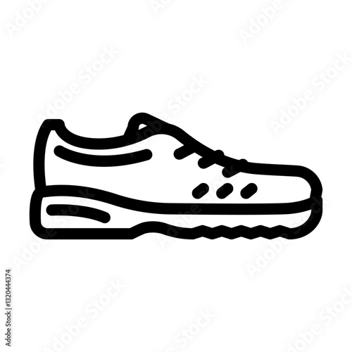 approach shoes footwear tourism line icon vector illustration