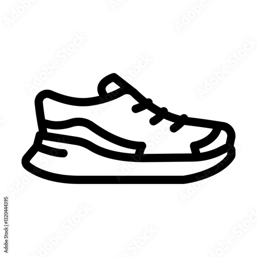trail running shoes footwear tourism line icon vector illustration
