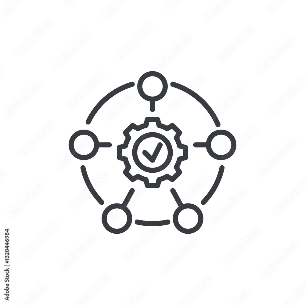 Lean Thinking line icon Lean Thinking line icon