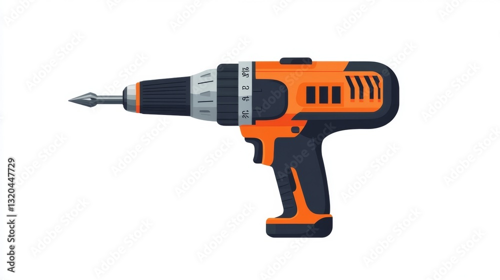 Modern cordless drill design for construction and diy projects Modern cordless drill design for construction and diy projects