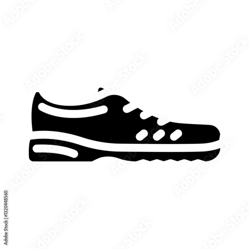 approach shoes footwear tourism glyph icon vector illustration