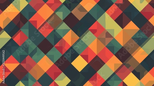 Wallpaper Mural Seamless pixelated pattern with a modern geometric style, perfect for digital designs and retro aesthetics.

 Torontodigital.ca