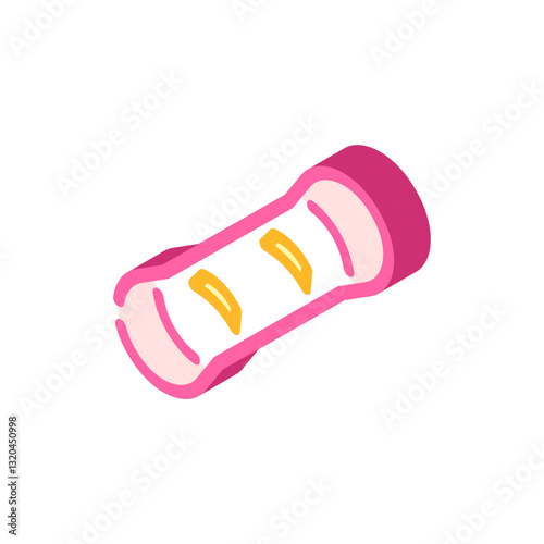 mountain snowboard isometric icon vector illustration