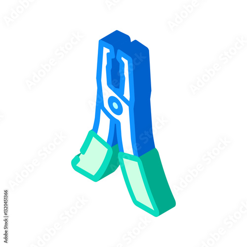 bracket remover orthodontist isometric icon vector illustration