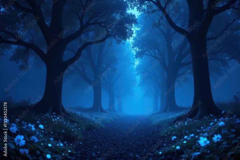Enchanted Forest Path at Dusk A Mystical Journey Through a Dreamlike Woodscape Enchanted Forest Path at Dusk A Mystical Journey Through a Dreamlike Woodscape