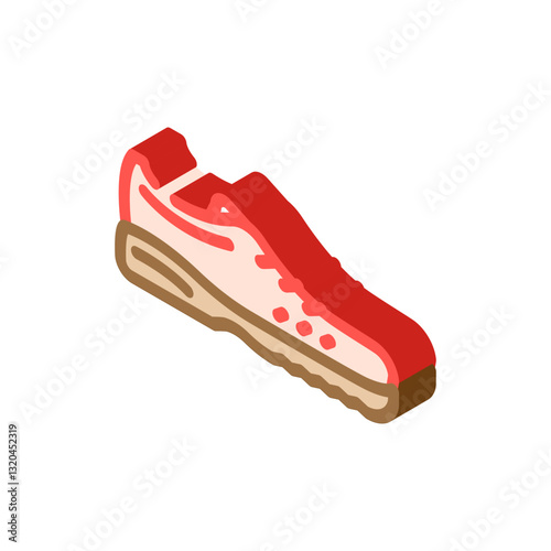 approach shoes footwear tourism isometric icon vector illustration