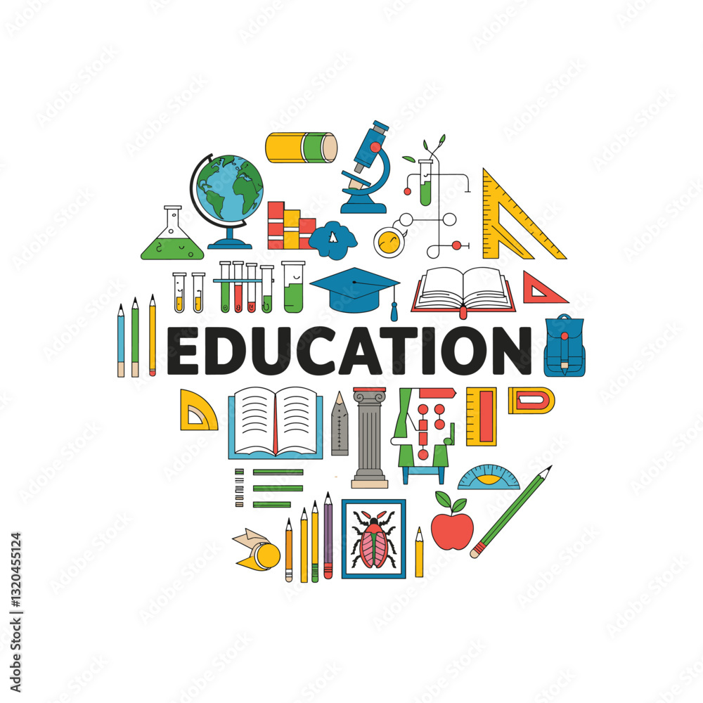 Education icon set