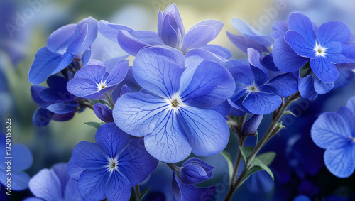 blue Iris Flowers Background