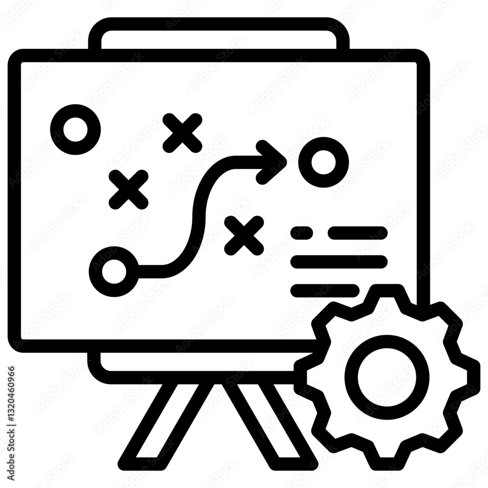 Fototapeta premium Strategy Icon