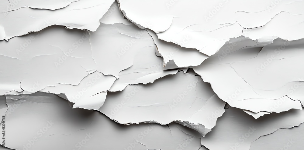 Textured White Paper Background with Creases and Rips for Creative Projects Textured White Paper Background with Creases and Rips for Creative Projects