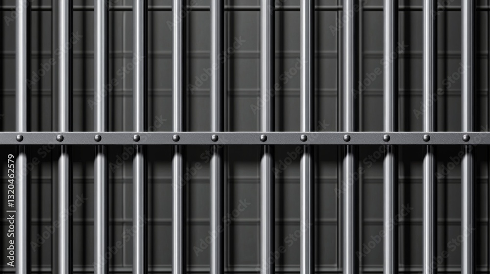 custom made wallpaper toronto digitalPrison cell bars close-up with metal detailing and industrial vibe for security design