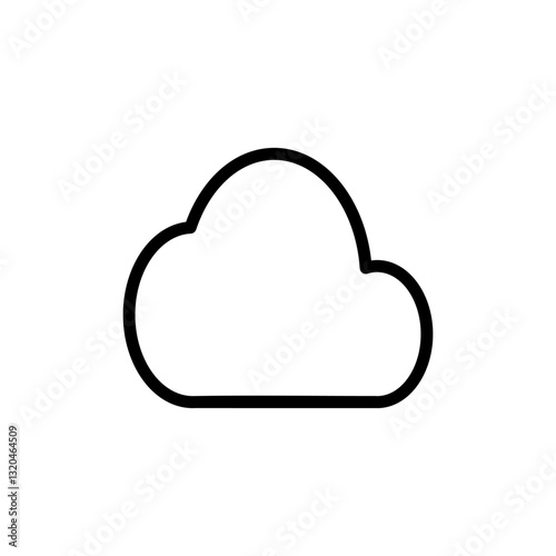 Cloud icon vector illustration. cloud sign and symbol