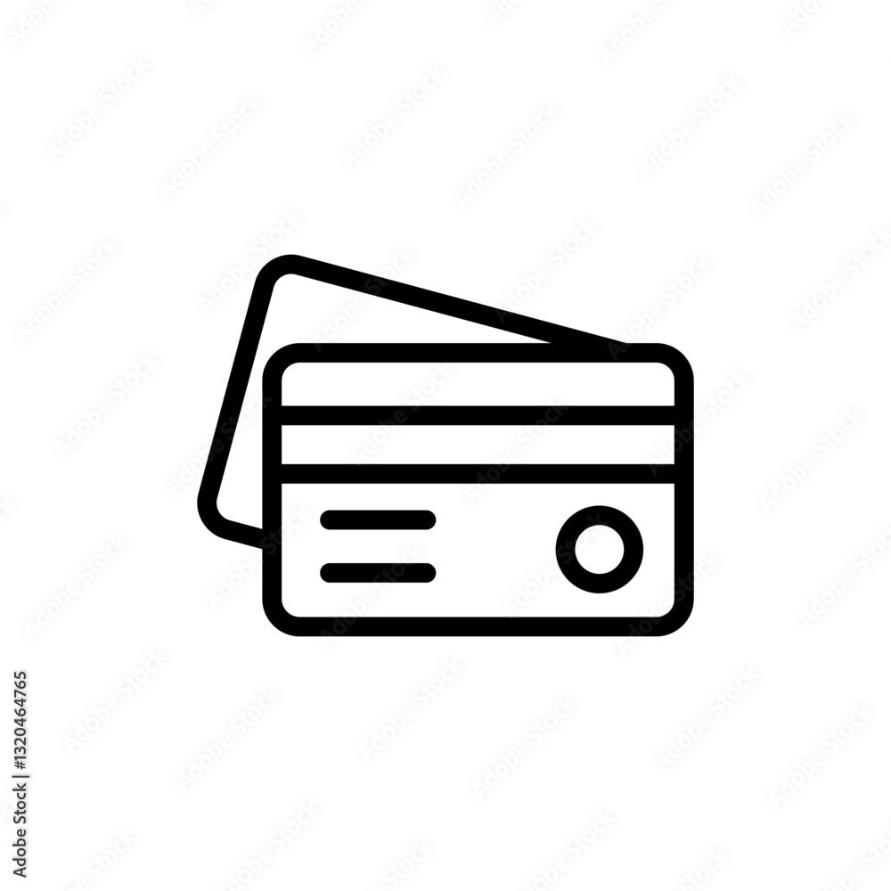 Credit card icon vector illustration. Credit card payment sign and symbol Credit card icon vector illustration. Credit card payment sign and symbol