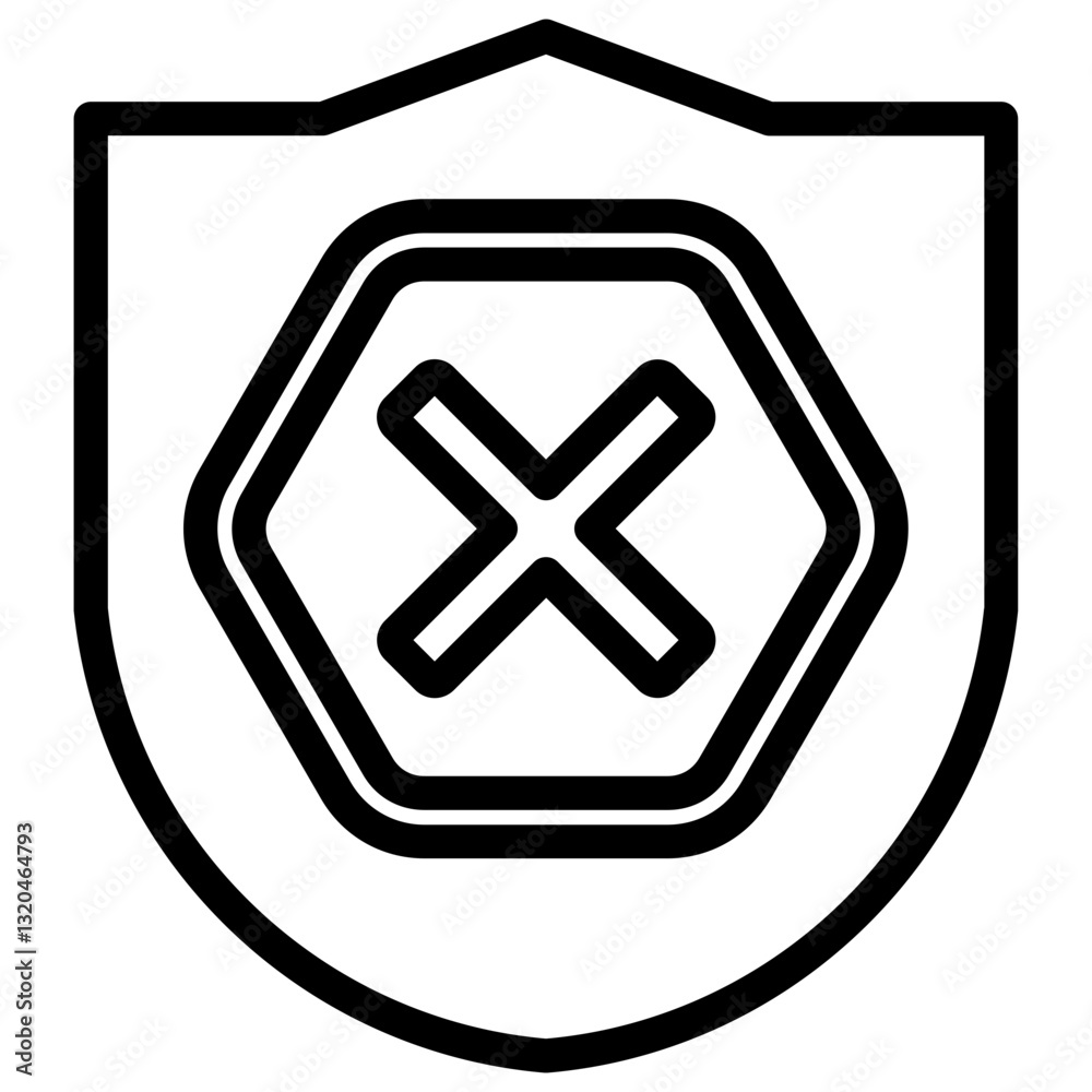 Fototapeta premium Ad Blocker Icon