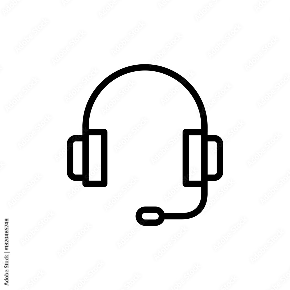 Headphone icon vector illustration. Headphone sign and symbol Headphone icon vector illustration. Headphone sign and symbol