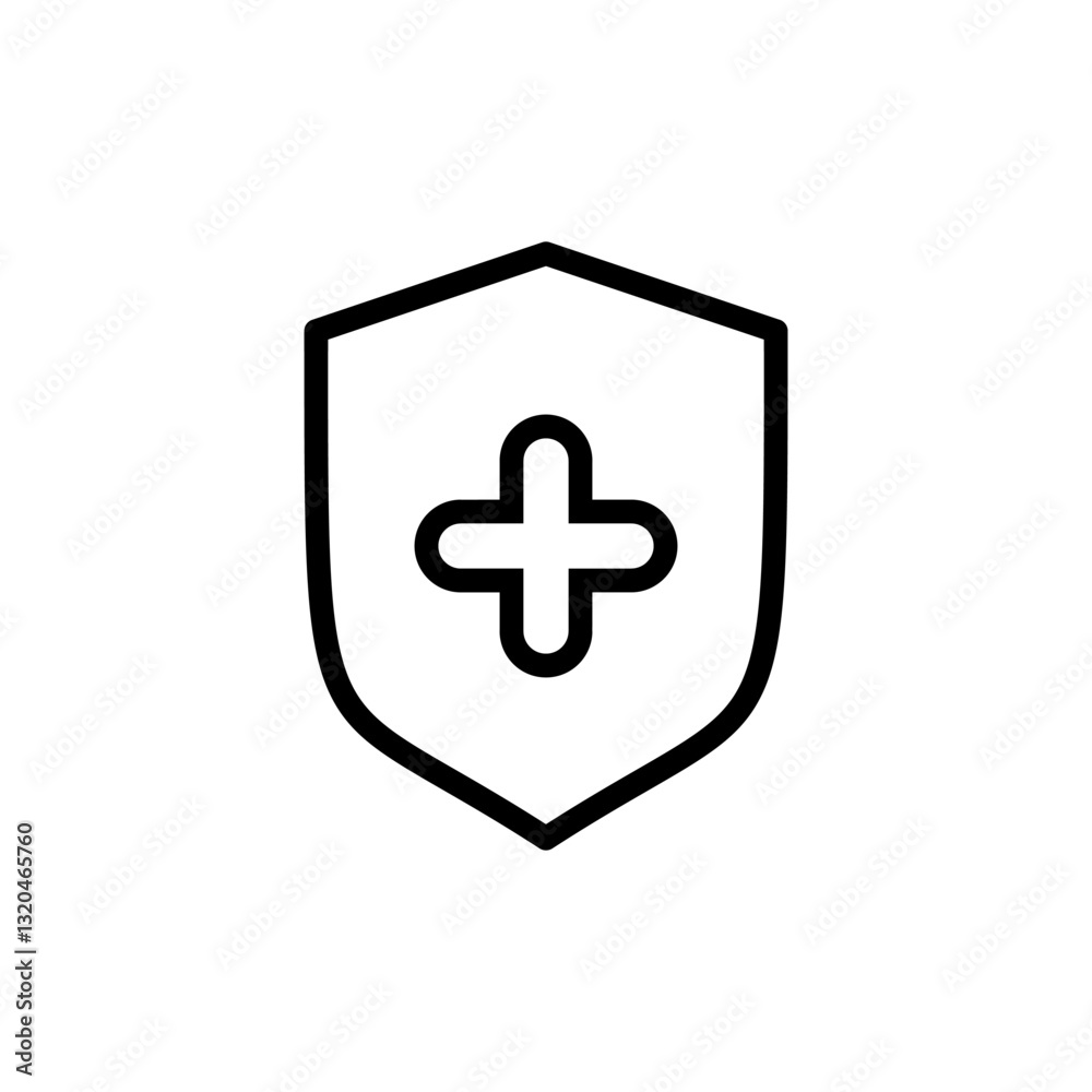 Health insurance icon vector illustration. Insurance document sign and symbol Health insurance icon vector illustration. Insurance document sign and symbol