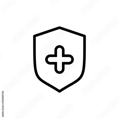 Health insurance icon vector illustration. Insurance document sign and symbol