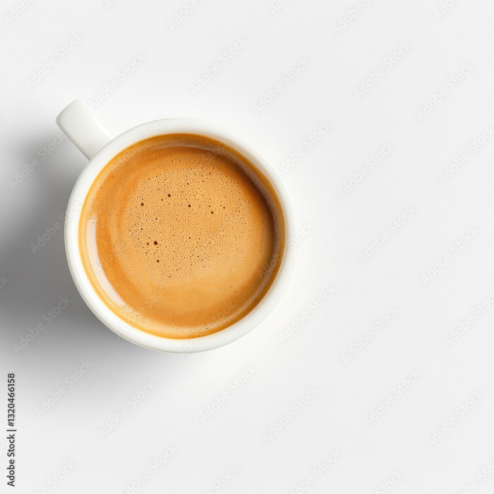 A minimalist realistic photograph of a steaming cup of coffee set against a simple background in a coffee bar setting A minimalist realistic photograph of a steaming cup of coffee set against a simple background in a coffee bar setting