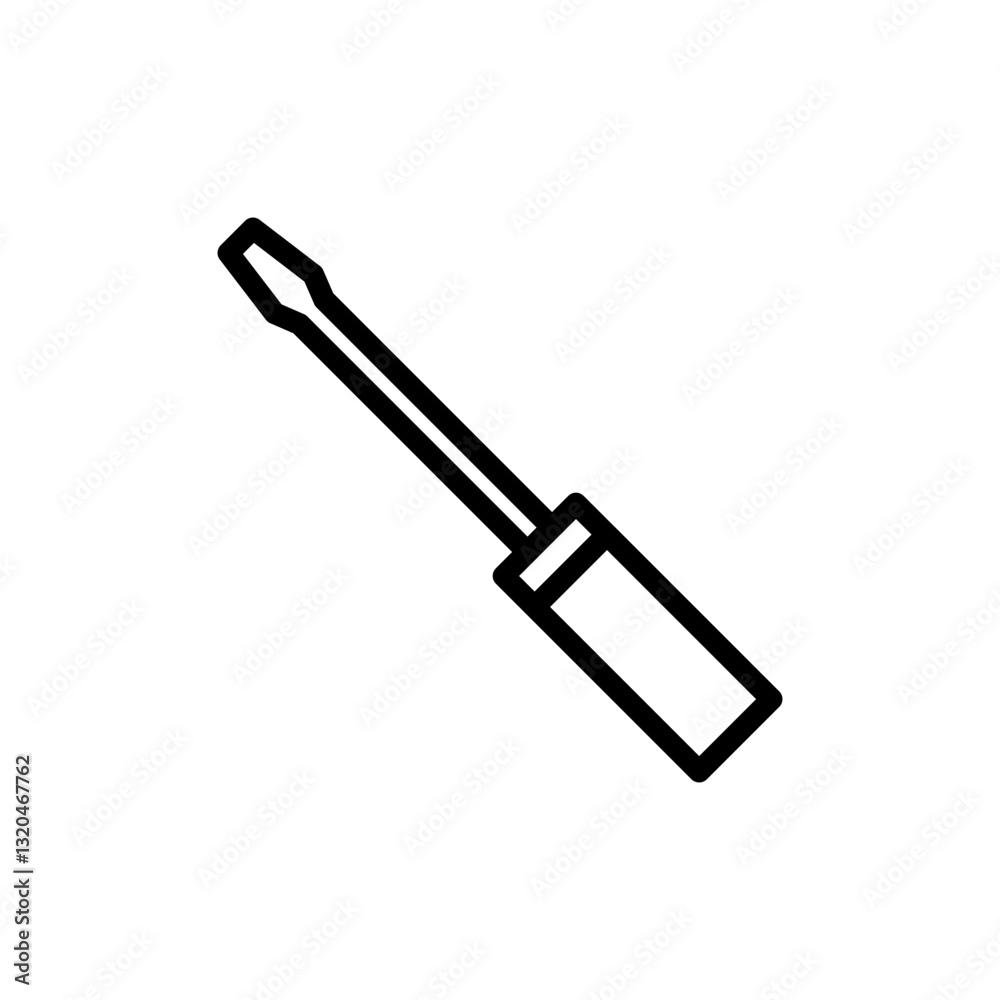 Screwdriver icon vector illustration. tools sign and symbol Screwdriver icon vector illustration. tools sign and symbol