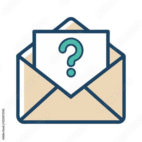 Envelope with question mark symbol