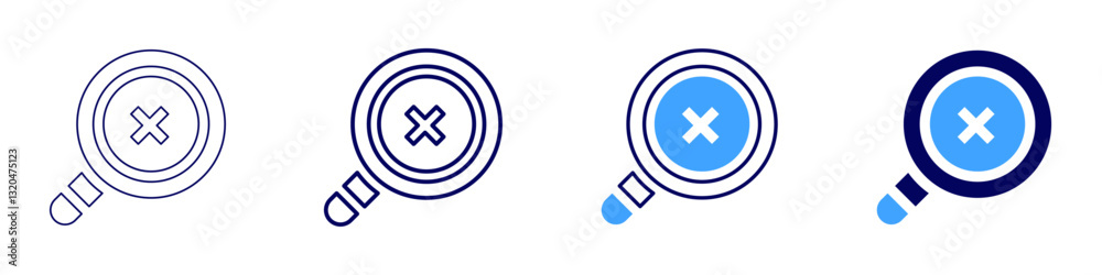 Obraz premium Search diversity icon in 4 different styles. Thin Line, Line, Bold Line, Duotone. Duotone style. Editable stroke