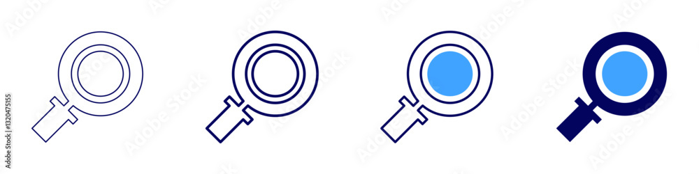Search efficiency icon in 4 different styles. Thin Line, Line, Bold Line, Duotone. Duotone style. Editable stroke Search efficiency icon in 4 different styles. Thin Line, Line, Bold Line, Duotone. Duotone style. Editable stroke