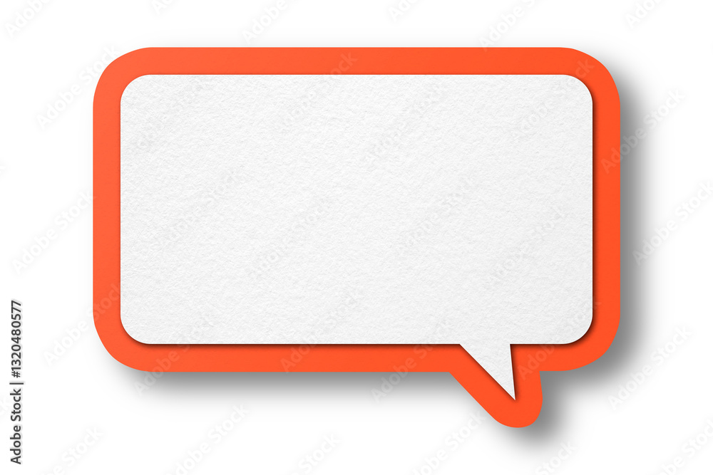 Red paper speech bubbles separated on transparent background Red paper speech bubbles separated on transparent background
